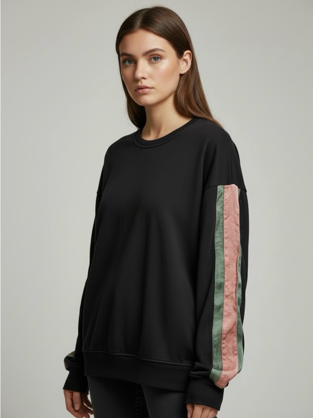 🌻NEW w/tag PJ Salvage Black Sister Satin Long Sleeve Pullover Top Size Medium